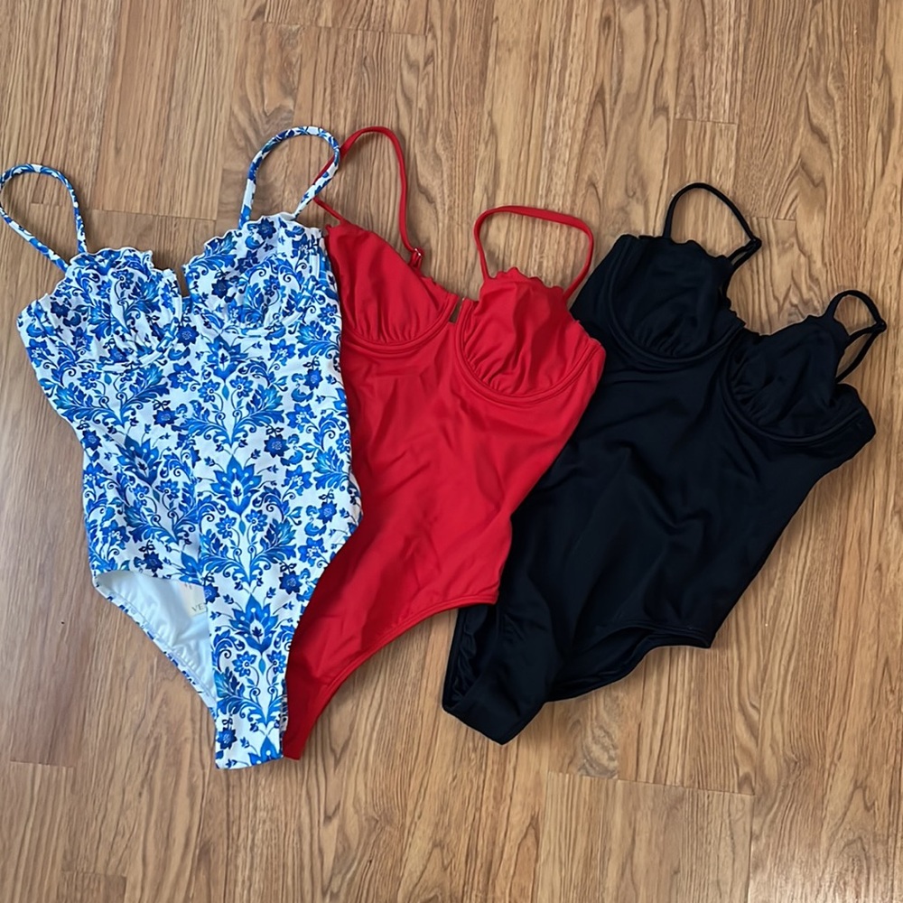 3 BRAND NEW SWIMSUITS!